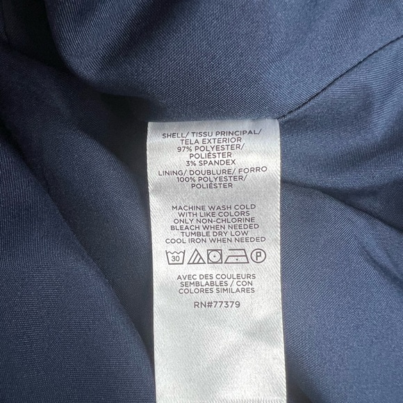 Ann Taylor Floral Blue Women's Skirt Sz 14 - Picture 4 of 6